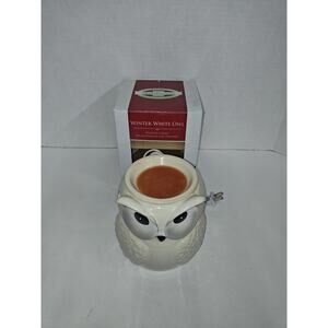 Ambi Escents Winter White Owl Wickless Fragrance System Wax Warmer Home Decor